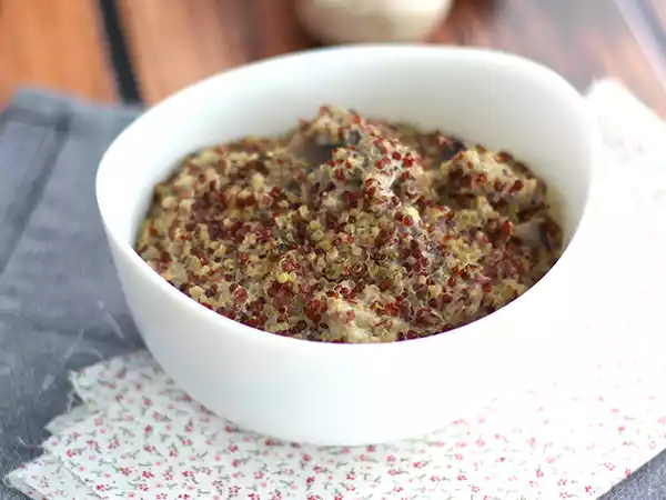 Tarif Kinoa ve mantarlı risotto