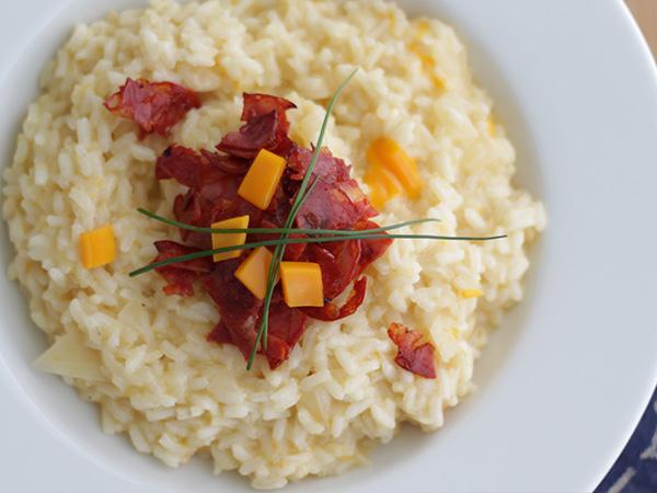 Tarif Peynirli ve chorizolu risotto