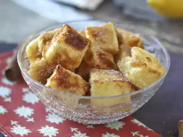 Tarif Hava fritözünde kızarmış süt. daha az yağ ile geleneksel tatlı ve her zamanki gibi aynı lezzet.
