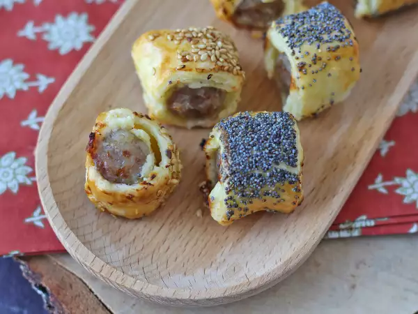Tarif Hava fritözünde sosisli ve peynirli rustici