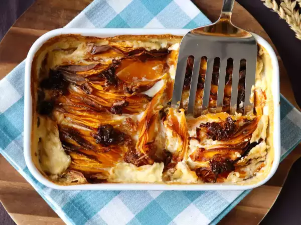 Tarif Air fryer’da dauphinois usulü balkabağı grateni