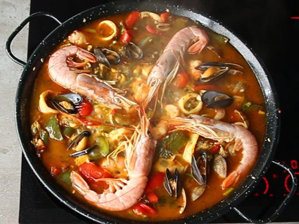 Deniz ürünleri paella - Hazırlık adım 10
