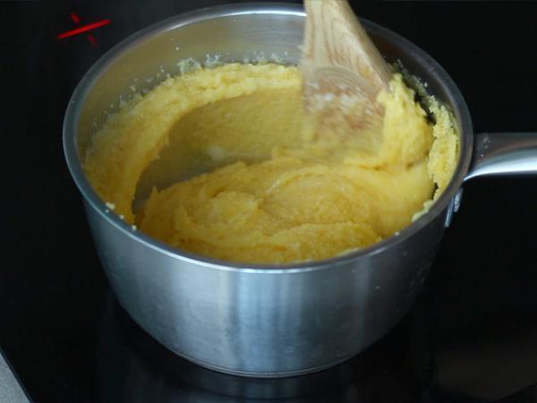 Polenta ve comté peynirli Savoy diot - Hazırlık adım 4