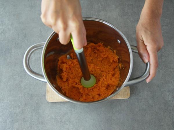 Tatlı patates gnocchi (kolay gnocchi) - Hazırlık adım 1
