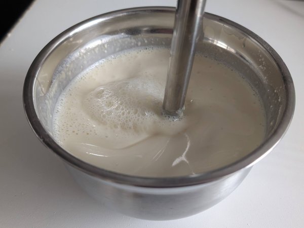 Süper yüksek proteinli peynir altı suyu muhallebisi, yapımı hızlı! - Hazırlık adım 2
