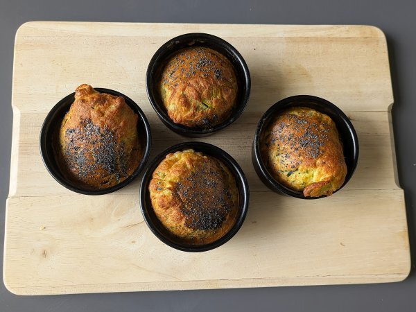 Hava fritözünde kabak muffinleri: hafif ve kabarık tarif - Hazırlık adım 7