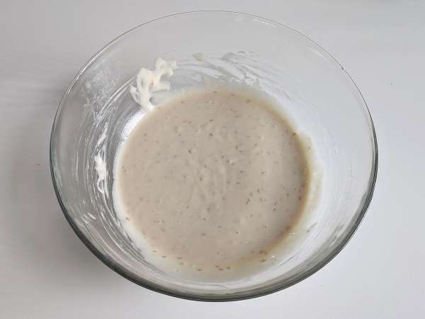Keten yumurtalı yumuşak vegan krep: kolay ve yumurtasız tarif - Hazırlık adım 5