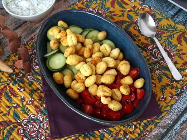 Çıtır gnocchi salatası, ultra şık, lezzetli ve dengeli, yaz için mükemmel! - Hazırlık adım 5