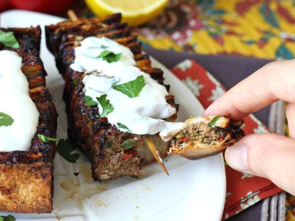 Lavaş kebap şişleri ve tortillalar, airfryer'da pişirmesi kolay! - Hazırlık adım 11