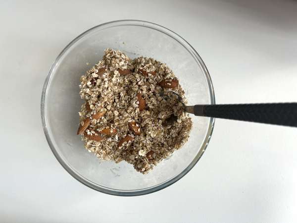 Kahvaltınızı gevrekleştirmek için airfryer ile granola express - Hazırlık adım 3