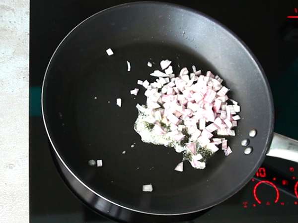 Pırasa fondü ile muffin - Hazırlık adım 1