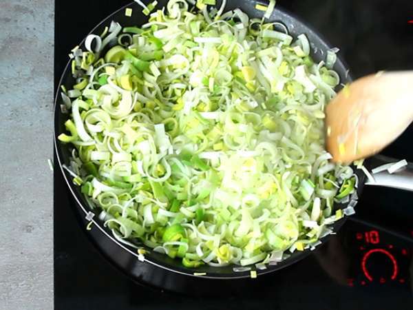 Pırasa fondü ile muffin - Hazırlık adım 2