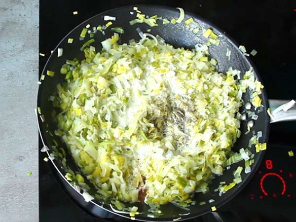 Pırasa fondü ile muffin - Hazırlık adım 3