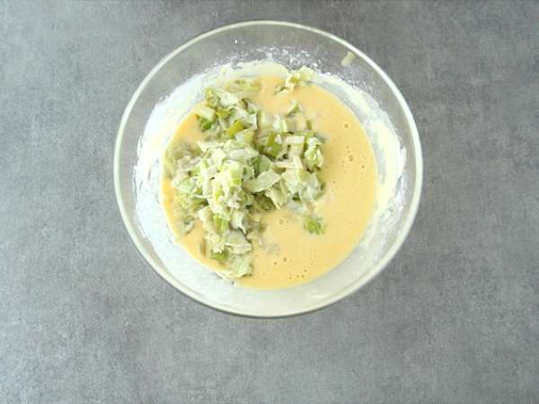 Pırasa fondü ile muffin - Hazırlık adım 4