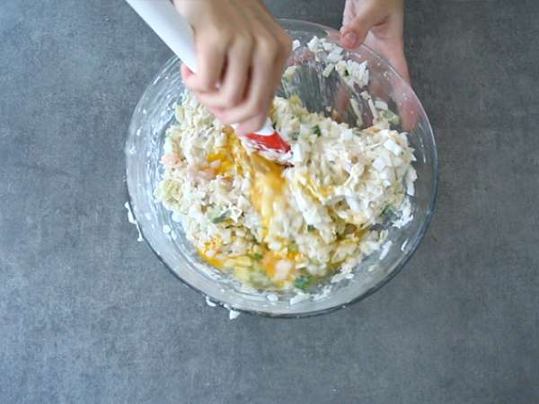 Okonomiyaki - Japon omleti - Hazırlık adım 3