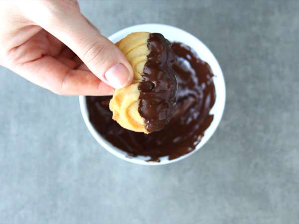 Atıştırmalık Spritz bisküvileri - Hazırlık adım 5