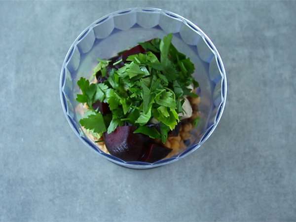 Pancarlı humus - Hazırlık adım 1