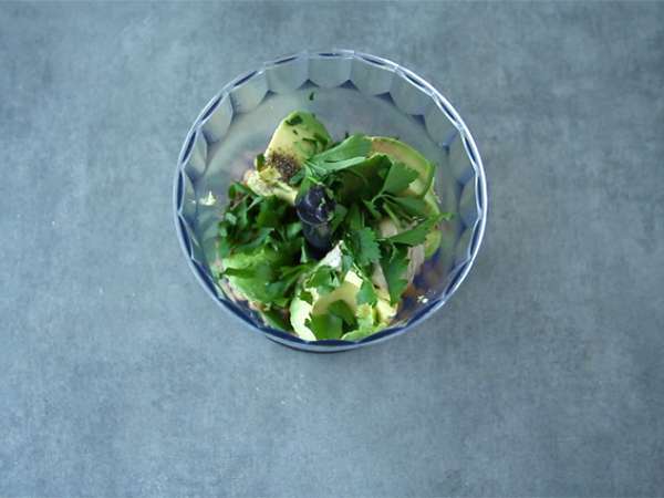 Avokadolu humus - Hazırlık adım 1