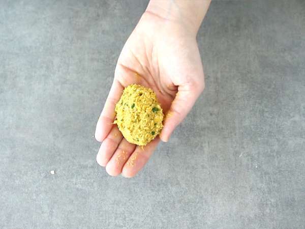 Havuçlu bezelyeli tavuk nugget - Hazırlık adım 2