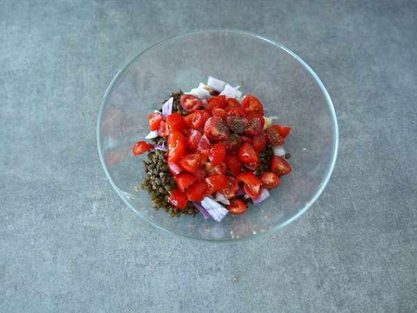 Mercimekli vejetaryen tacos - Hazırlık adım 3