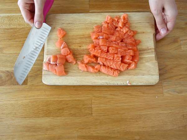 Limonla marine edilmiş somon - Hazırlık adım 1