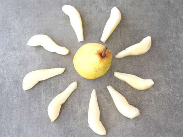 Armutlu ve çikolatalı tart - Hazırlık adım 1