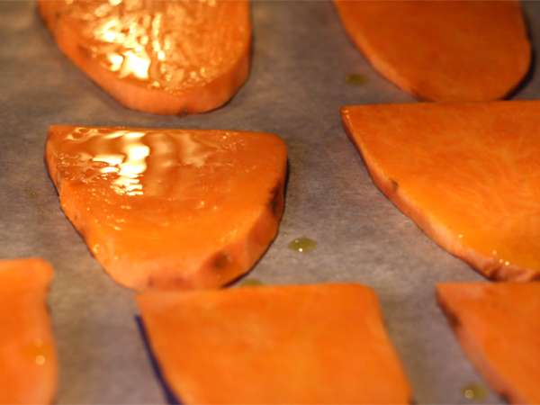 Tatlı patates tostu - Hazırlık adım 1