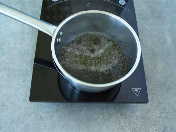 Mercimek ve tatlı patates salatası - Hazırlık adım 1