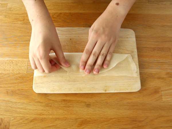 Elmalı ve tarçınlı samoussas - Hazırlık adım 2