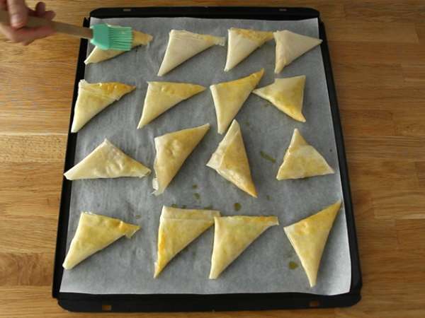 Elmalı ve tarçınlı samoussas - Hazırlık adım 5