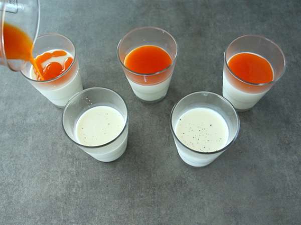 Kayısı coulisli vanilyalı panna cotta - Hazırlık adım 5