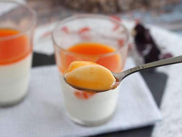 Kayısı coulisli vanilyalı panna cotta - Hazırlık adım 6