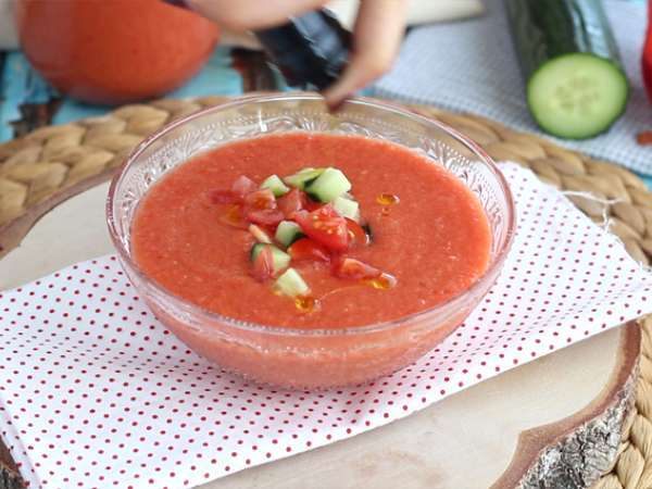 Taze ve kolay gazpacho - Hazırlık adım 4