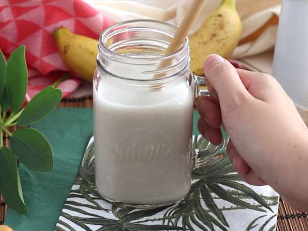 Vegan muzlu milkshake - Hazırlık adım 3
