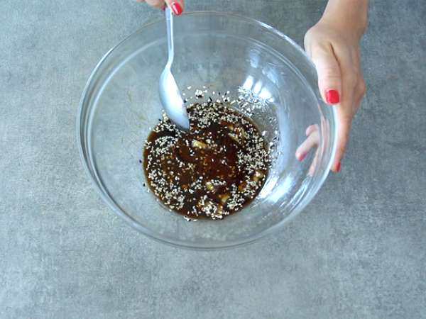 Soya sosu ve bal ile marine edilmiş tavuk - Hazırlık adım 1