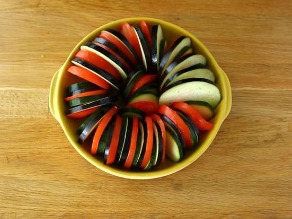 Çok kolay Provençal sebze tianı - Hazırlık adım 3