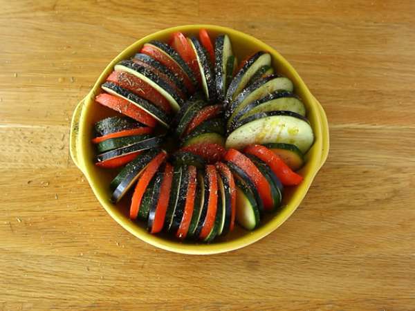 Çok kolay Provençal sebze tianı - Hazırlık adım 4