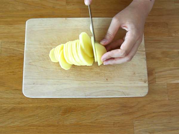 Morina balığı papillotu - Hazırlık adım 1