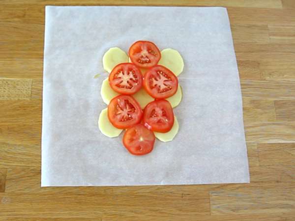 Morina balığı papillotu - Hazırlık adım 2