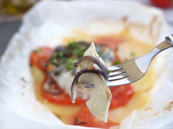 Morina balığı papillotu - Hazırlık adım 6