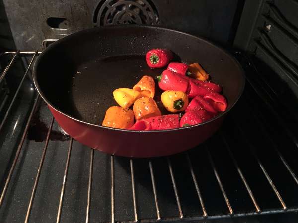 Ricotta ile doldurulmuş biberler - Hazırlık adım 1