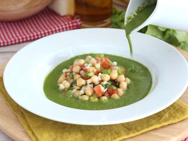 Marul çorbası ve nohut salatası - Hazırlık adım 5