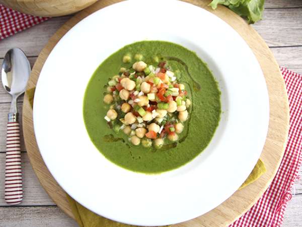 Marul çorbası ve nohut salatası - Hazırlık adım 6