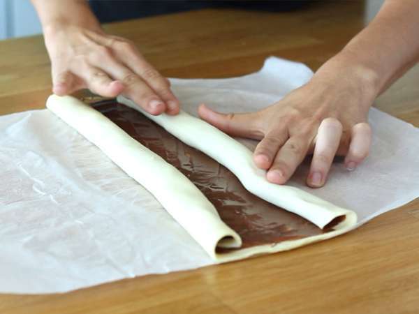 Milföy hamuru palmiers - Hazırlık adım 2