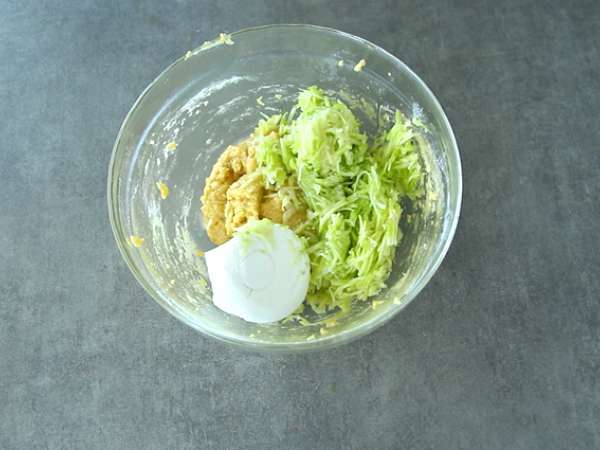 Kabak ve keçi peynirli muffin - Hazırlık adım 2