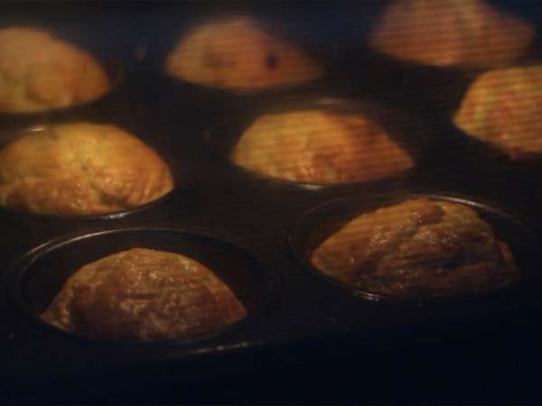 Kabak ve keçi peynirli muffin - Hazırlık adım 3