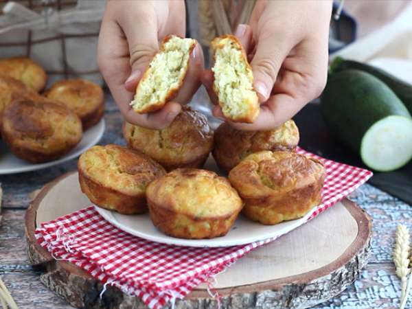 Kabak ve keçi peynirli muffin - Hazırlık adım 4