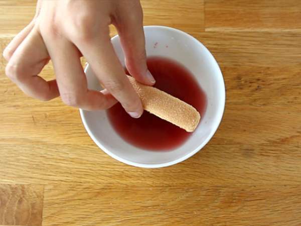 Ahududulu tiramisu kütüğü - Hazırlık adım 4