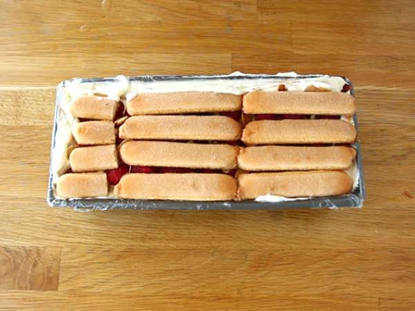 Ahududulu tiramisu kütüğü - Hazırlık adım 7