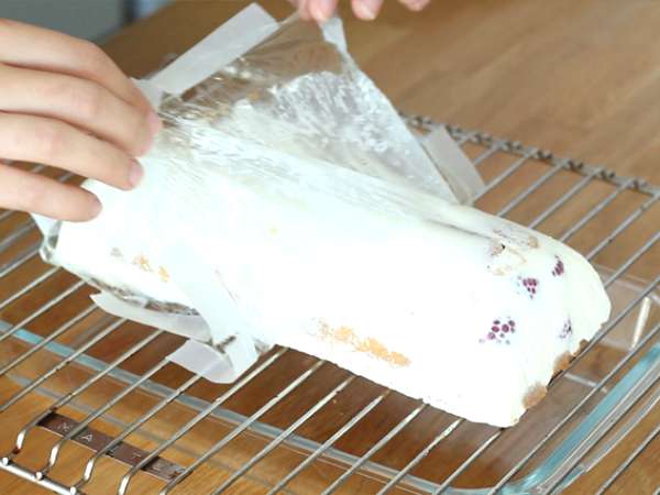 Ahududulu tiramisu kütüğü - Hazırlık adım 9